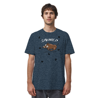Sauwild wilde Sau | Wildschwein Keiler - Organic Shirt