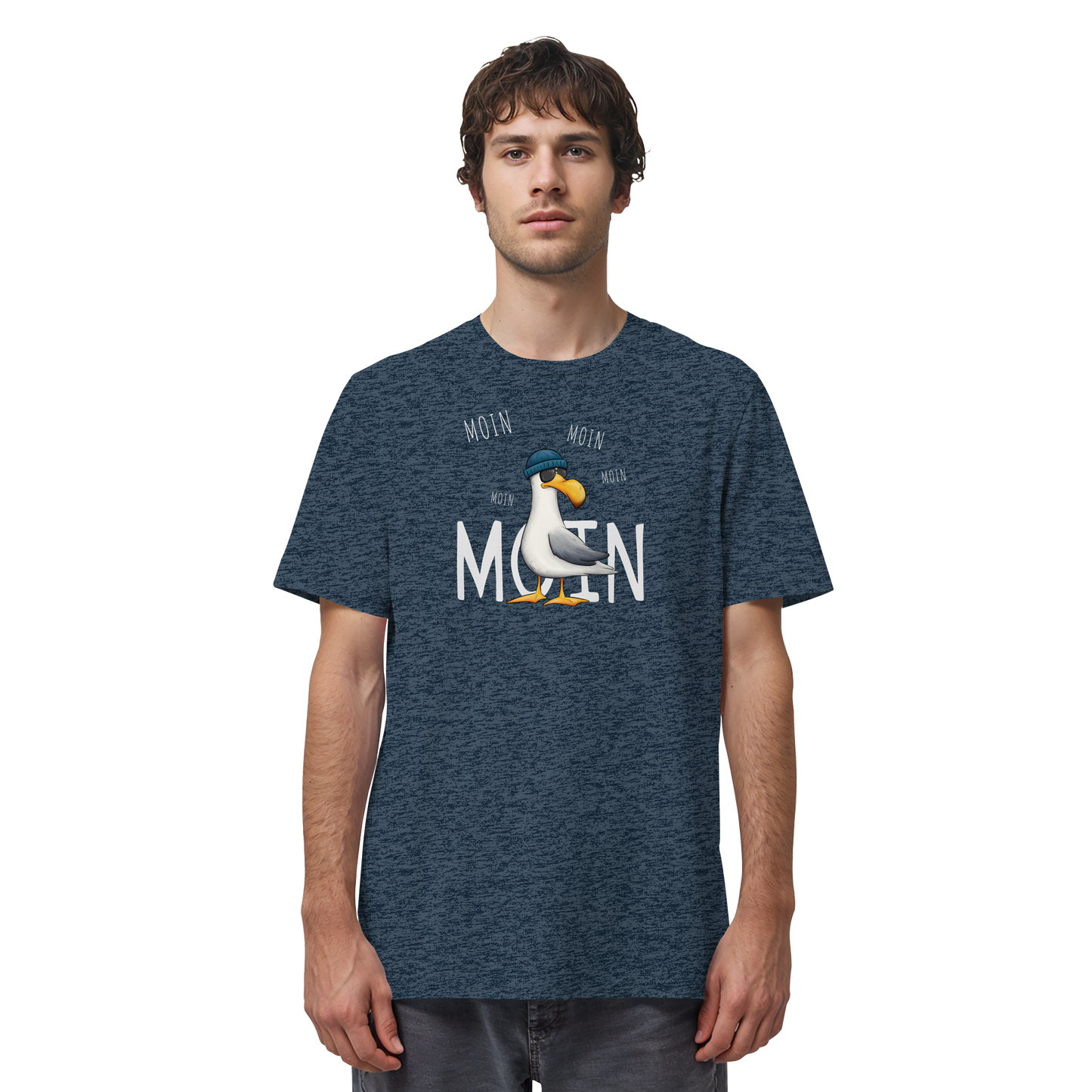 Moin Moin Lässige Hipster Möwe  - Organic Shirt