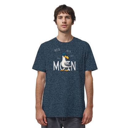 Moin Moin Lässige Hipster Möwe  - Organic Shirt