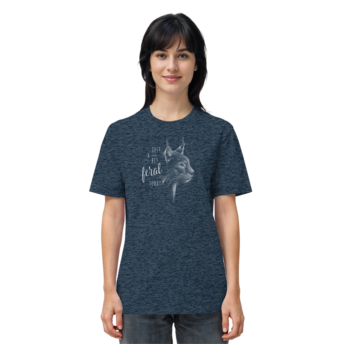 Just A Bit Feral Today! Wildkatze - Organic Shirt