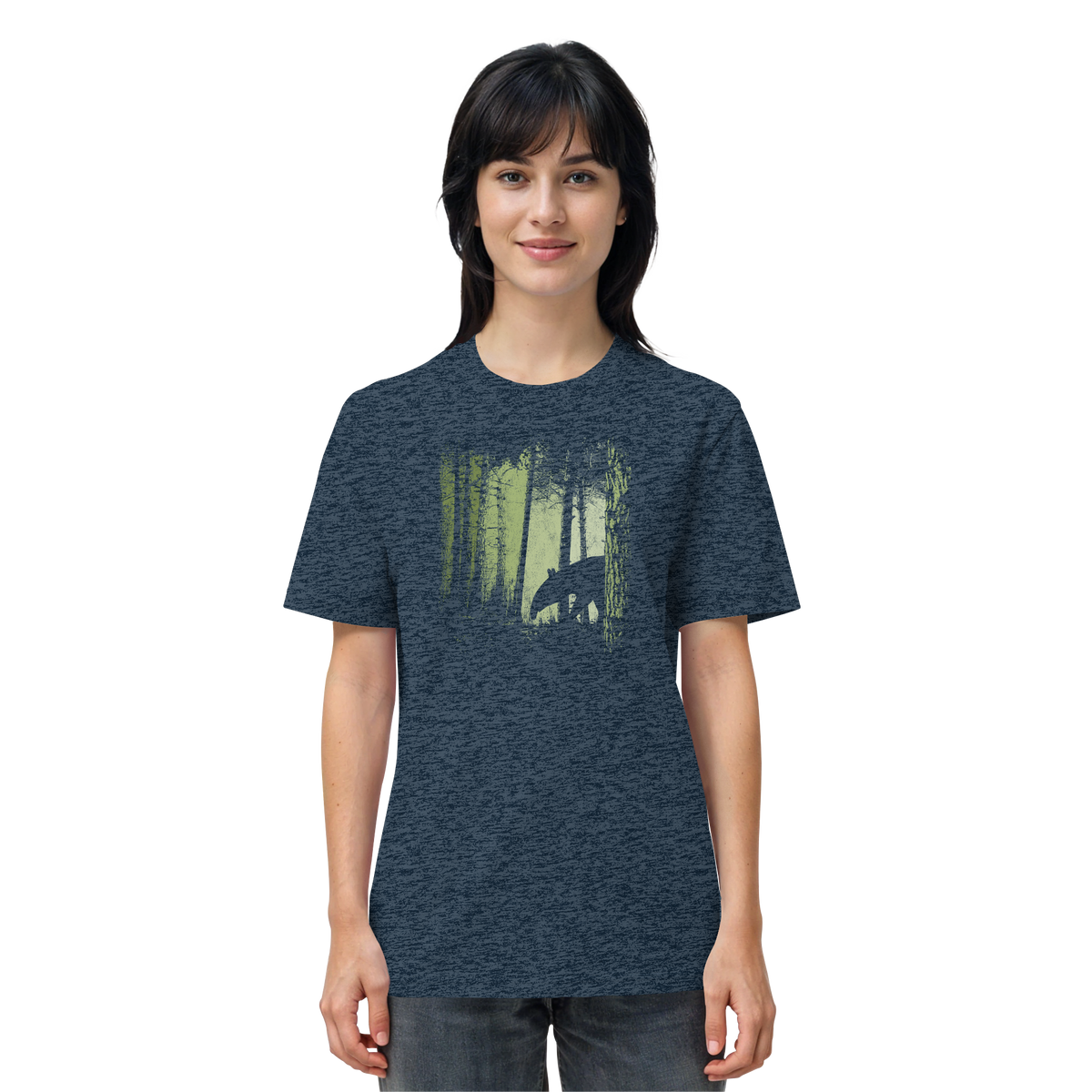 Lässiger Tapir im Zwielicht Wald - Organic Shirt