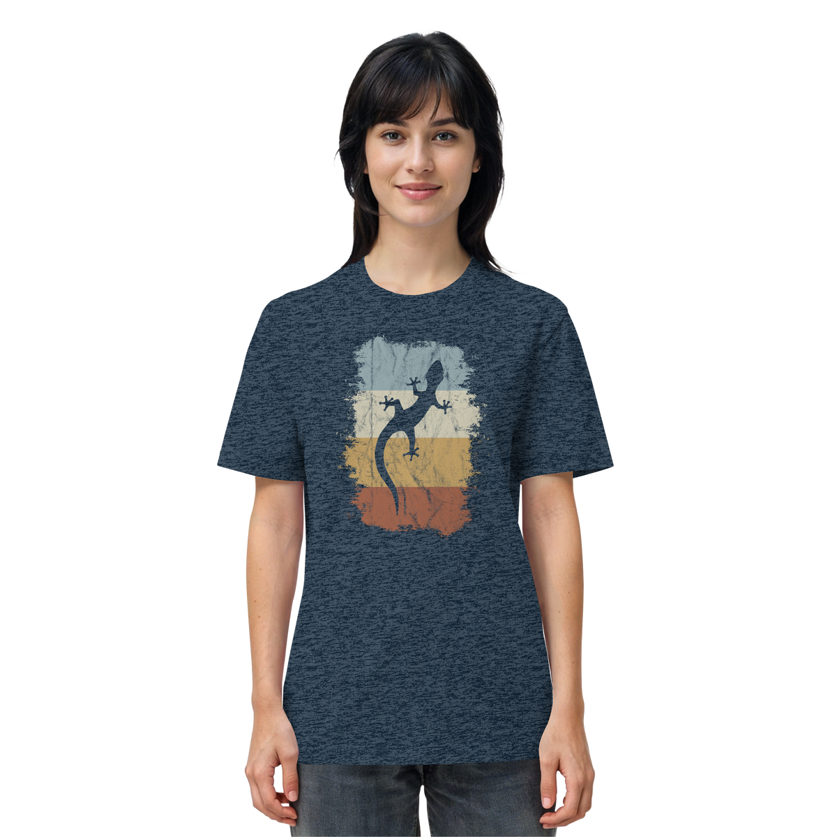 Retro Gecko Salamander Silhouette - Organic Shirt