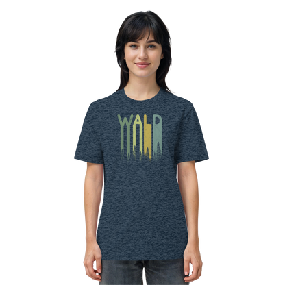 Wald Retro Forst Schriftzug - Organic Shirt