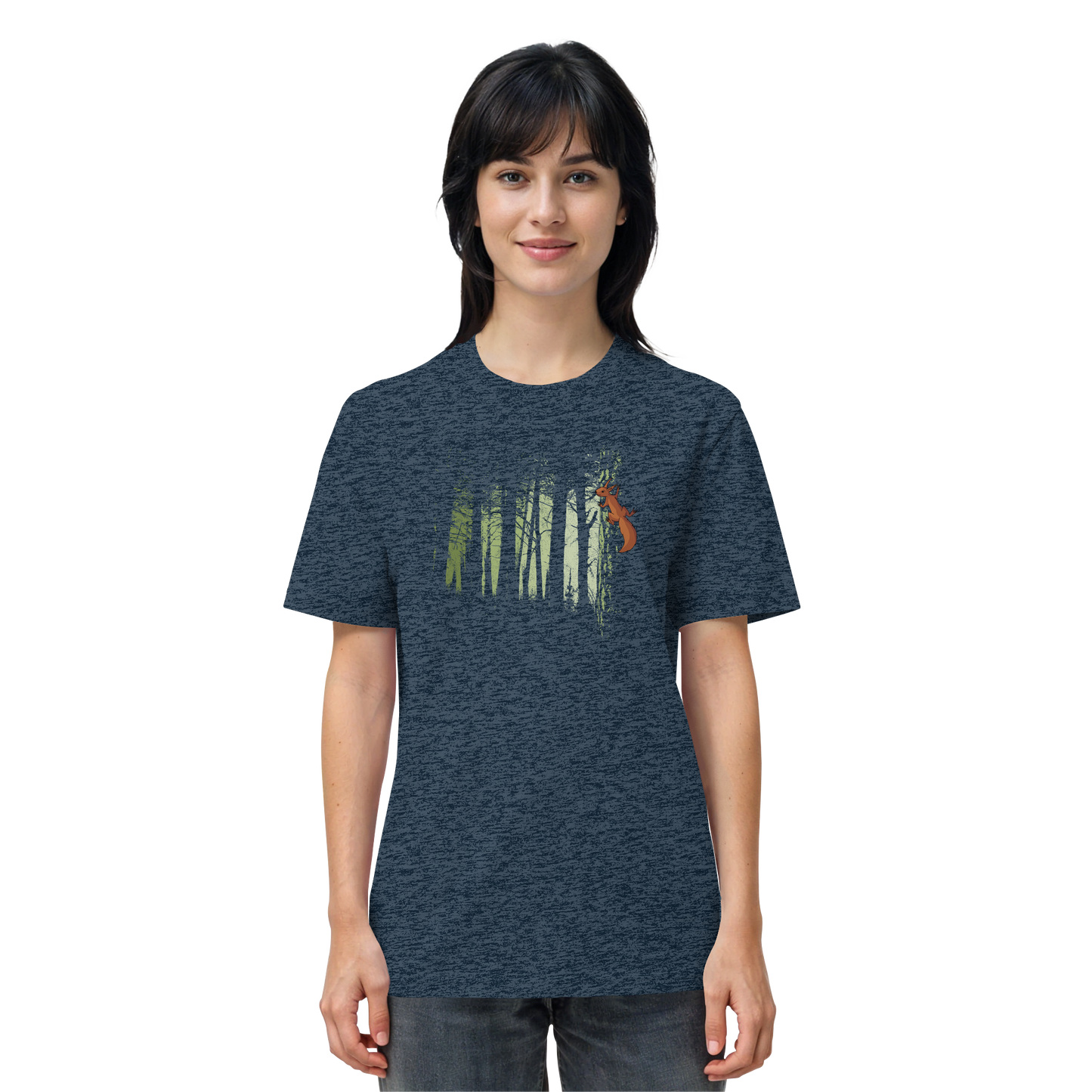 Eichhörnchen im Zwielicht-Wald - Organic Shirt