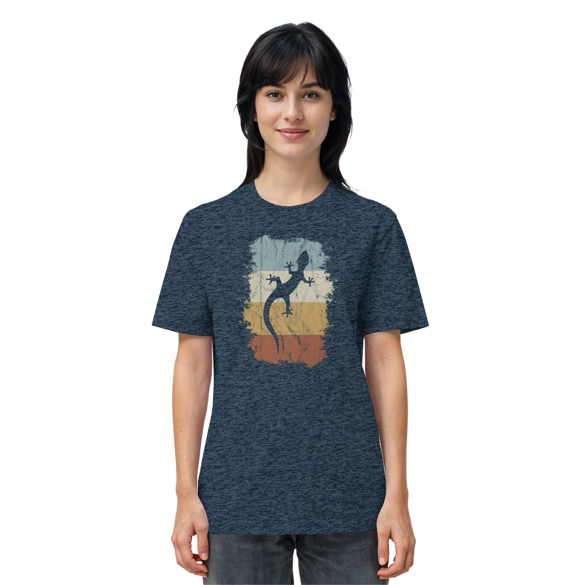 Retro Gecko Salamander Silhouette - Organic Shirt