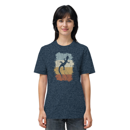 Retro Gecko Salamander Silhouette - Organic Shirt