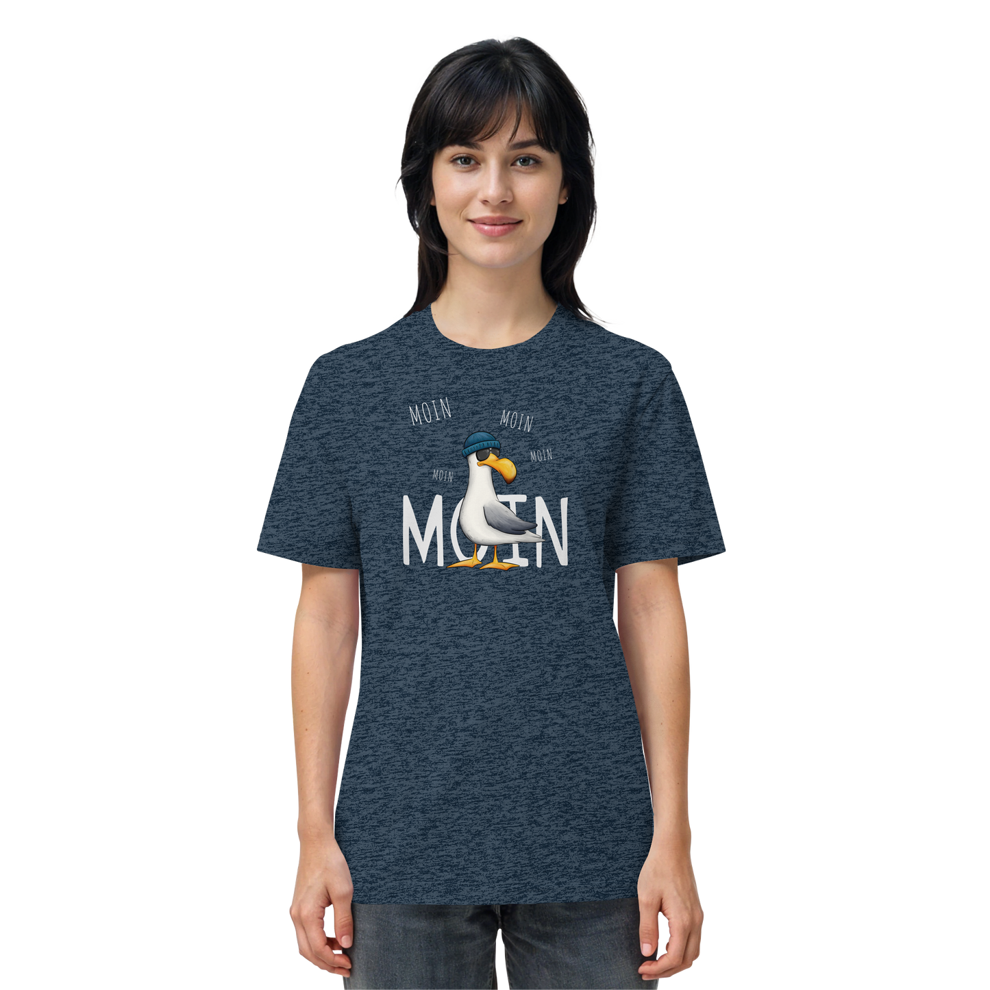 Moin Moin Lässige Hipster Möwe  - Organic Shirt