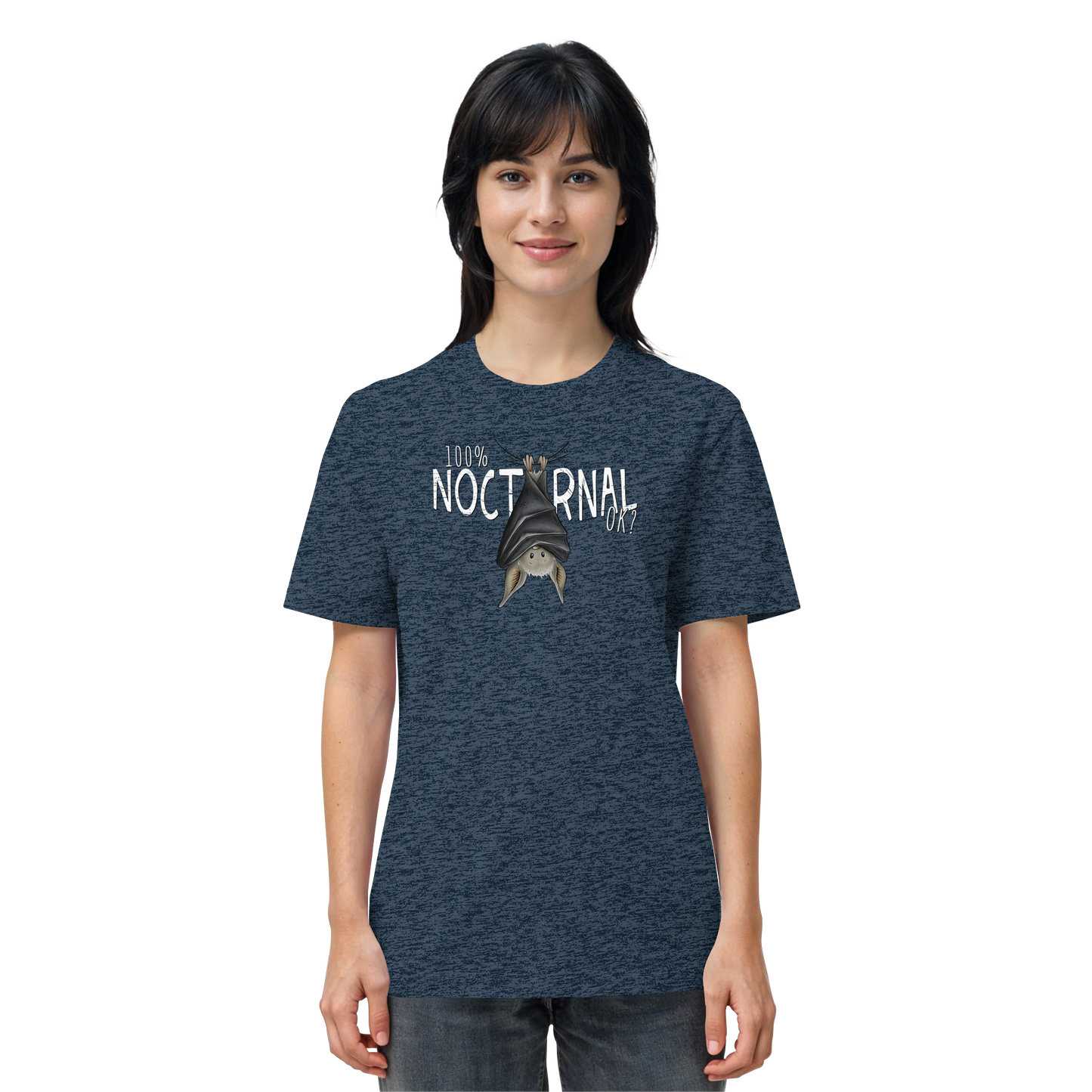 100% nachtaktive Fledermaus - Organic Shirt