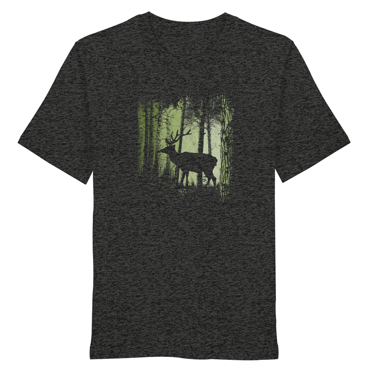 Hirsch im Zwielicht Wald - Organic Shirt