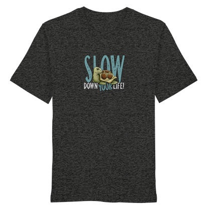 Slow Down Your Life Schildkröte - Organic Shirt