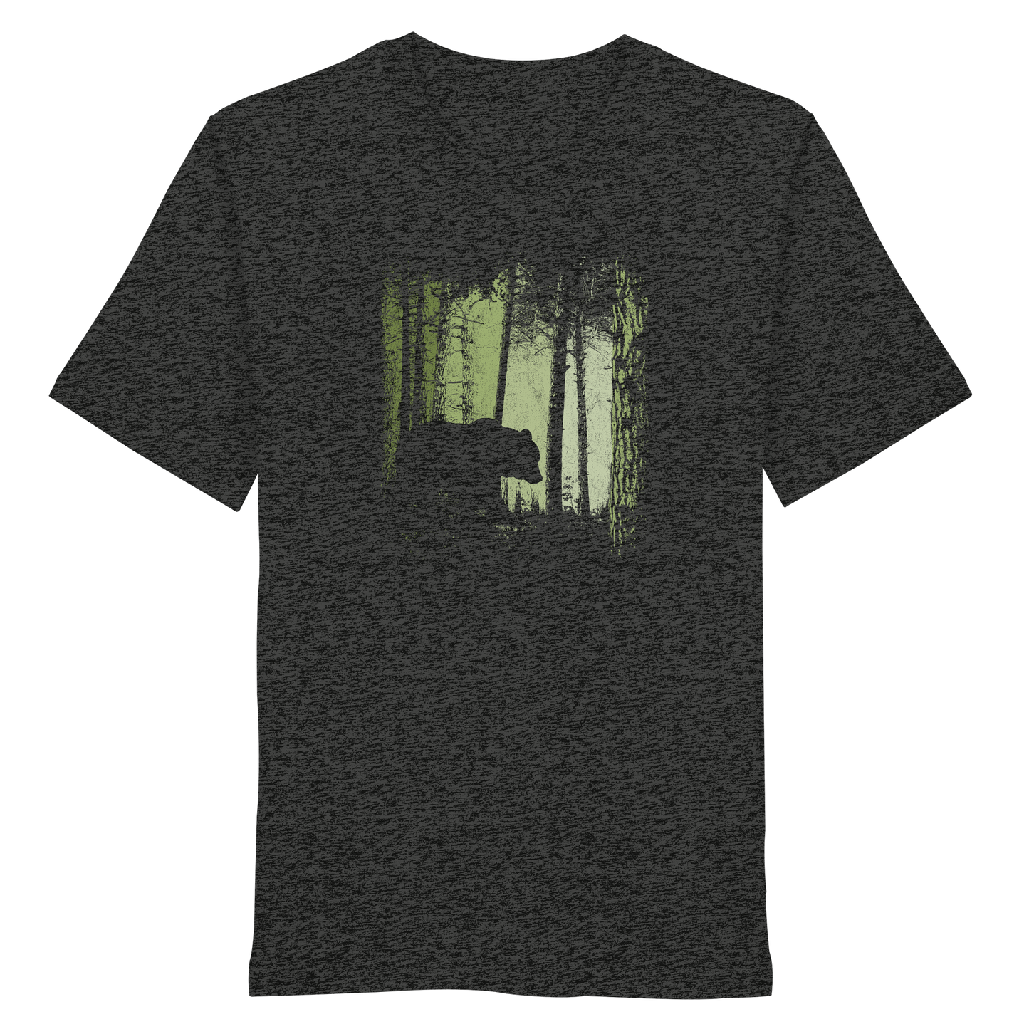 Braunbär im Zwielicht Wald - Organic Shirt