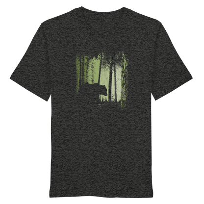 Braunbär im Zwielicht Wald - Organic Shirt