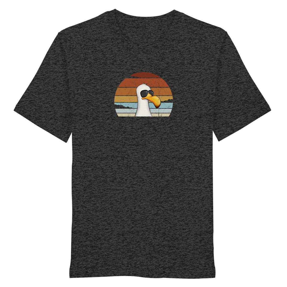Cool lässige Retro Möwe - Organic Shirt