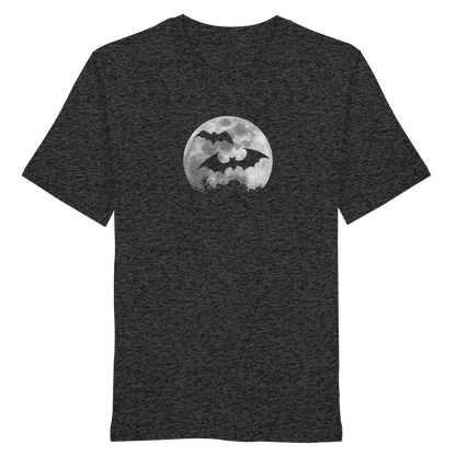 Fledermaus Silhouetten bei Vollmond - Organic Shirt