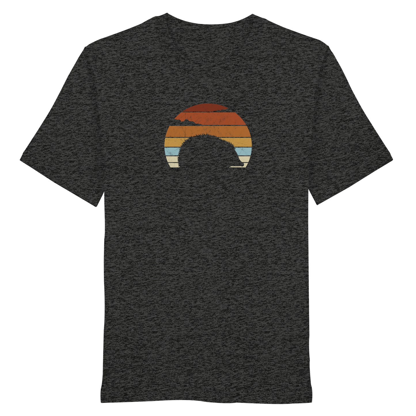 Retro Igel Silhouette im Sonnenuntergang - Organic Shirt