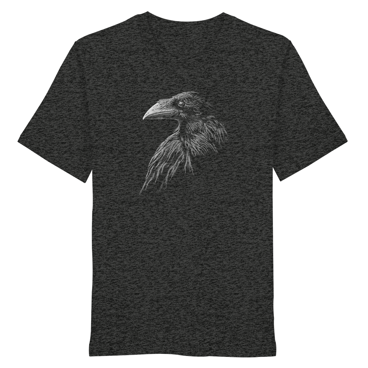 Kritzelkunst Rabe Krähe - Organic Shirt