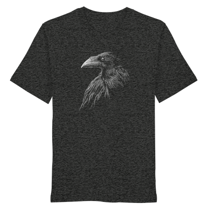 Kritzelkunst Rabe Krähe - Organic Shirt