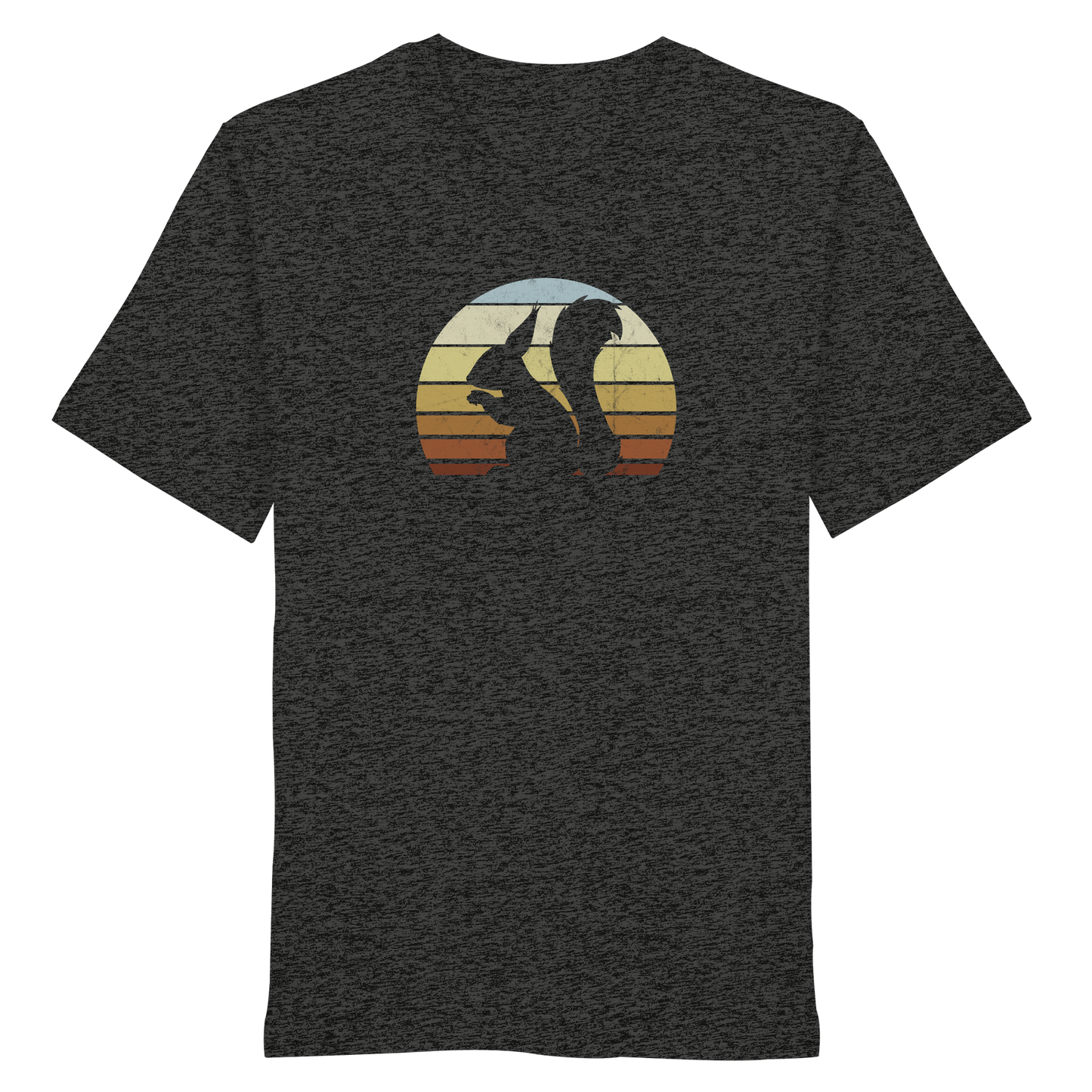 Retro Eichhörnchen Silhouette - Organic Shirt