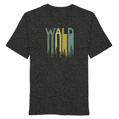 Wald Retro Forst Schriftzug - Organic Shirt