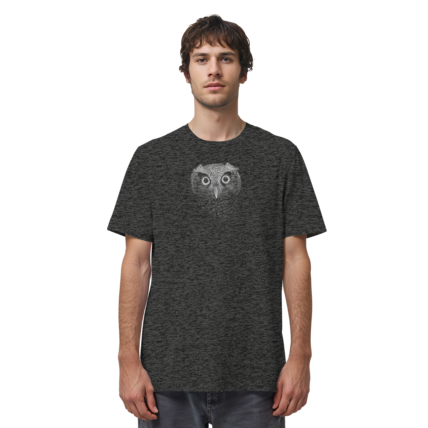 Eule Kritzelkunst Illustration - Organic Shirt