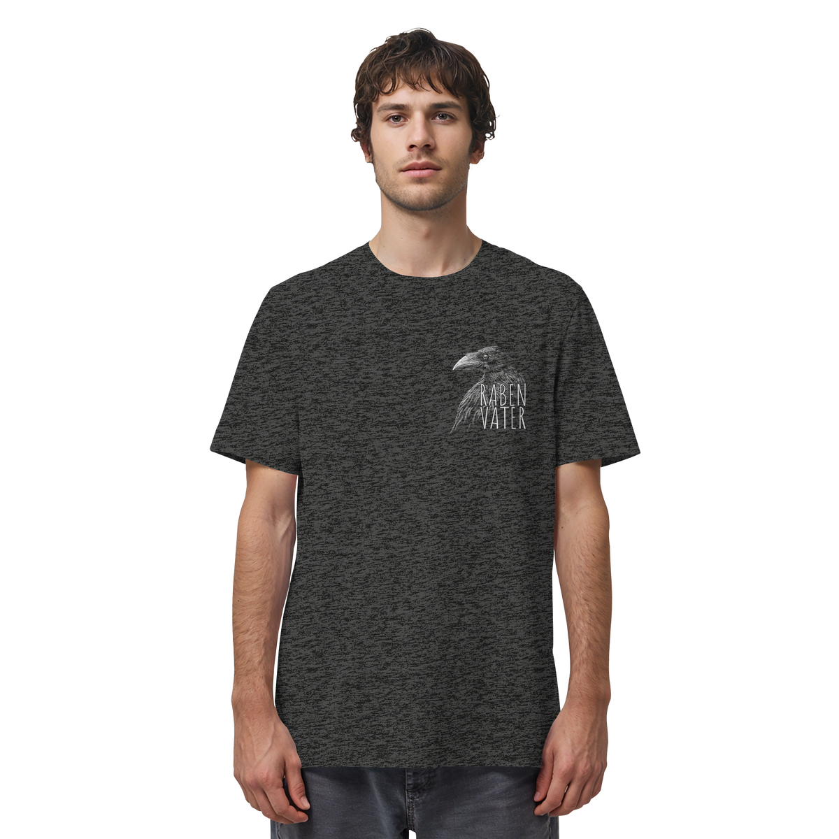 Rabenvater schwarzer Rabe Krähe - Organic Shirt