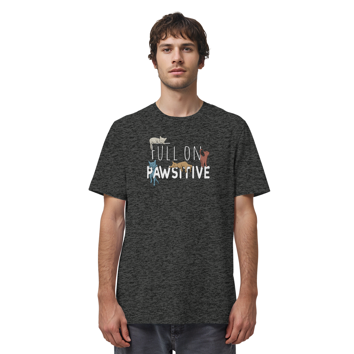 Full On Pawsitive! Gechillte Katzen - Organic Shirt