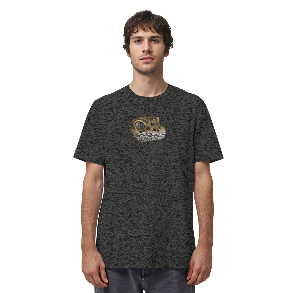 Leopard Gecko Skizze Kritzelkunst - Organic Shirt