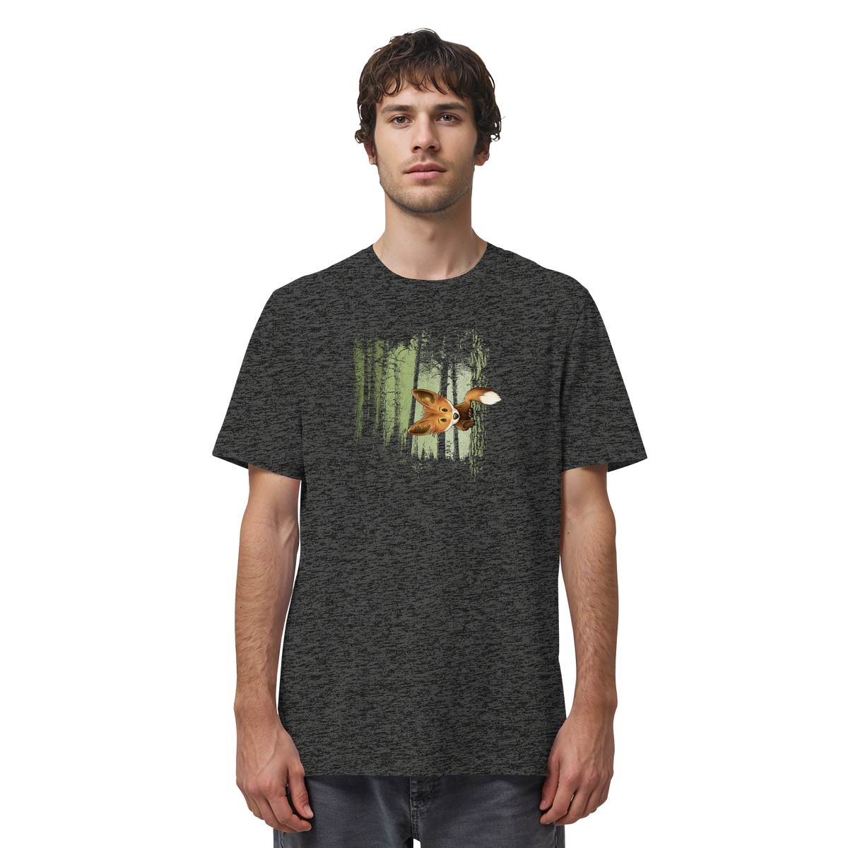 Fuchs im Zwielicht-Wald - Organic Shirt