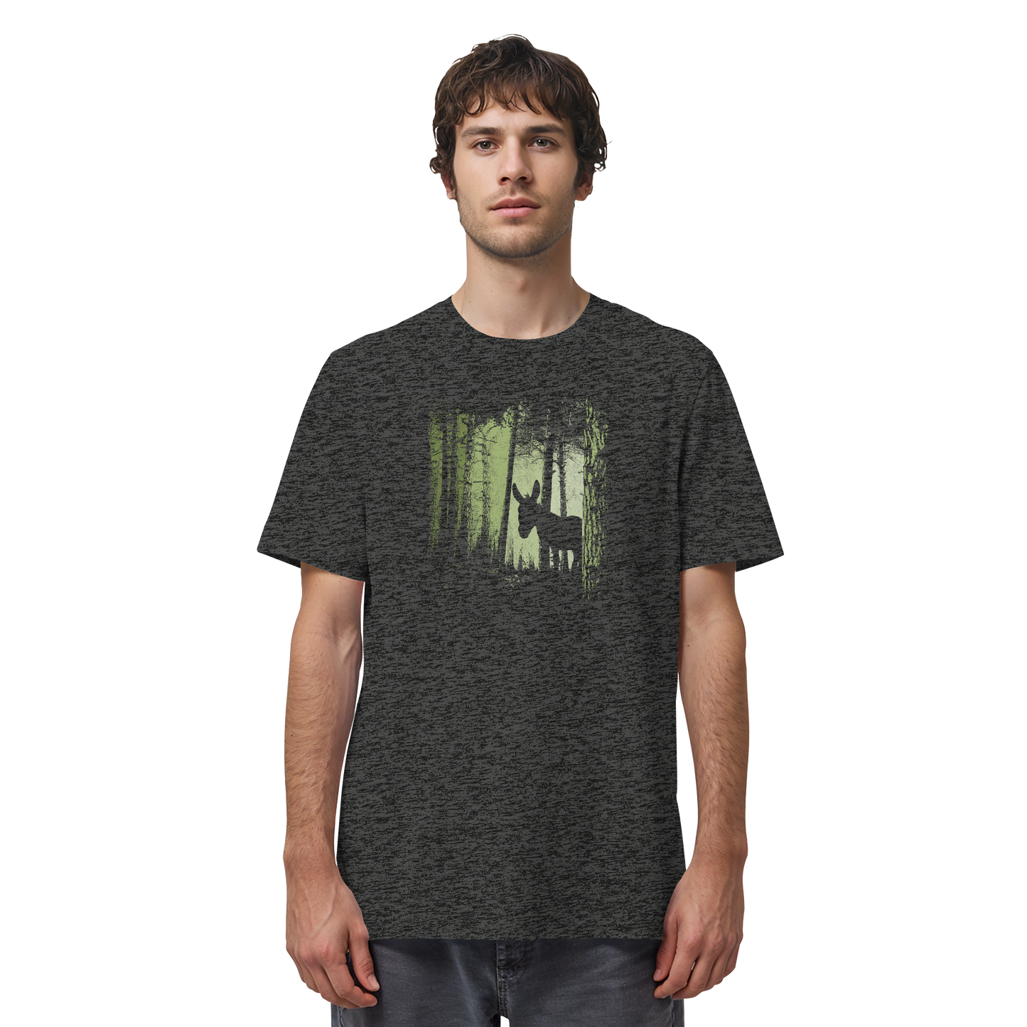 Esel im Zwielicht-Wald - Organic Shirt