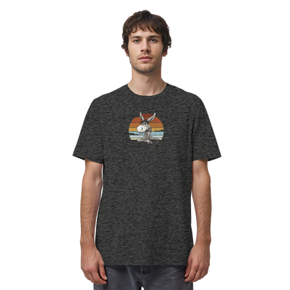 Lässiges Maultier Retro Esel - Organic Shirt