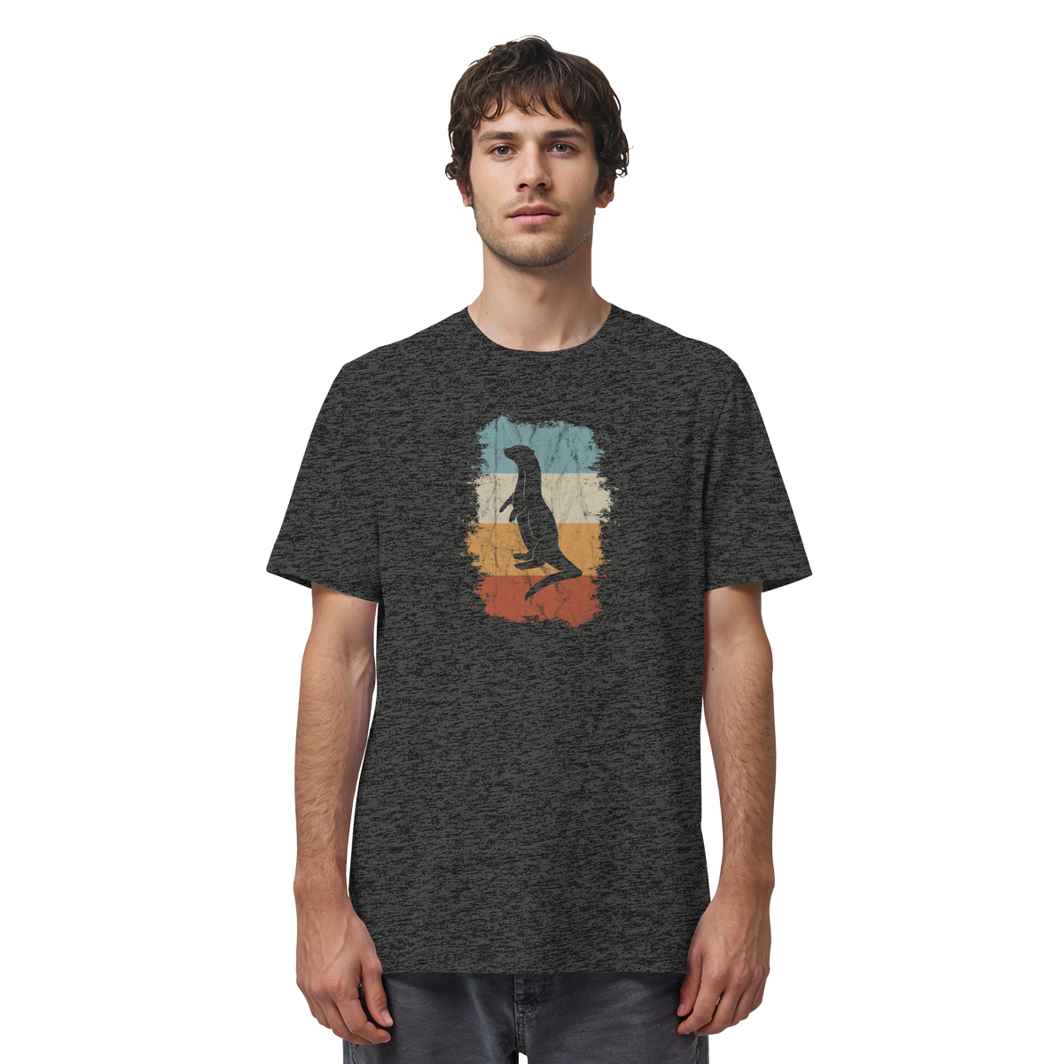 Retro Otter Fischotter Silhouette - Organic Shirt