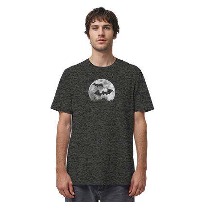 Fledermaus Silhouetten bei Vollmond - Organic Shirt