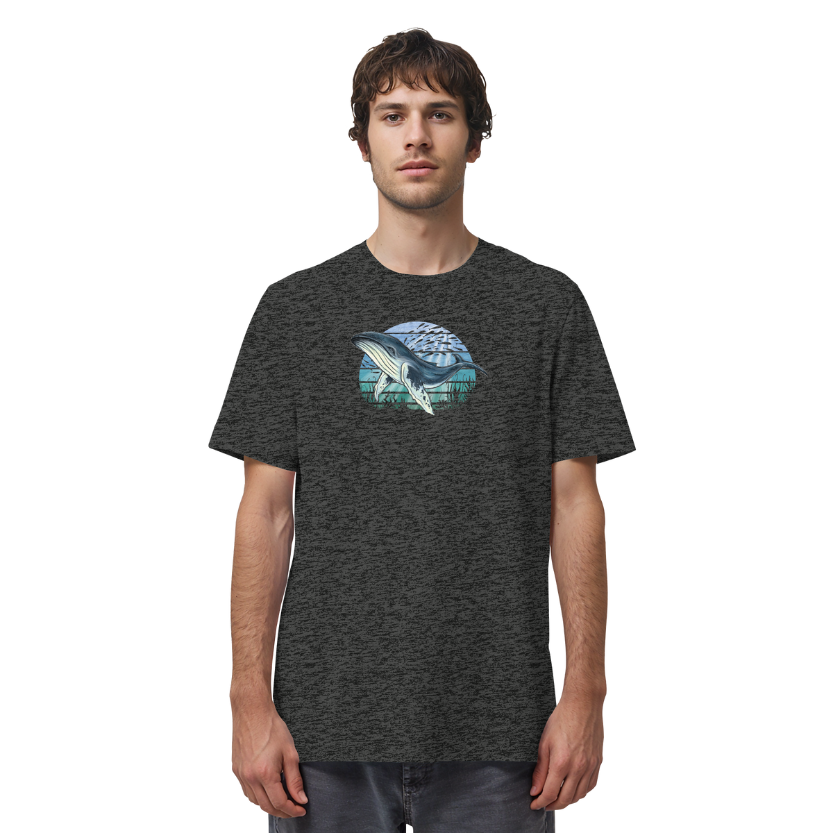 Retro Unterwasser Buckelwal - Organic Shirt