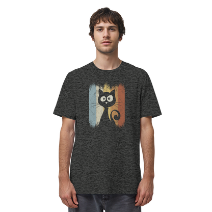 Retro Katze Silhouette - Organic Shirt