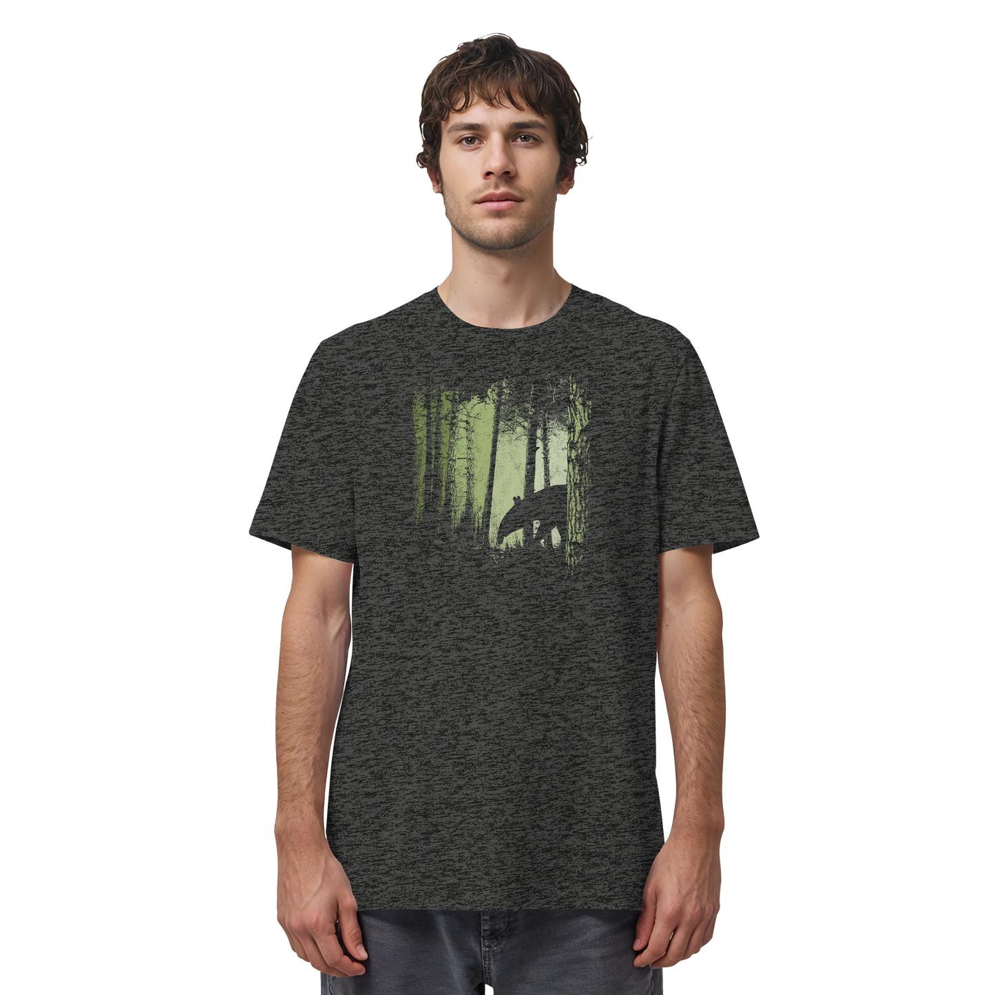 Lässiger Tapir im Zwielicht Wald - Organic Shirt