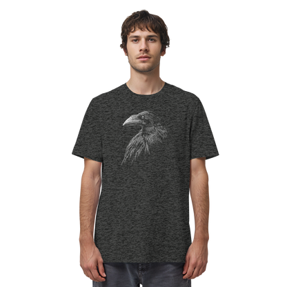 Kritzelkunst Rabe Krähe - Organic Shirt