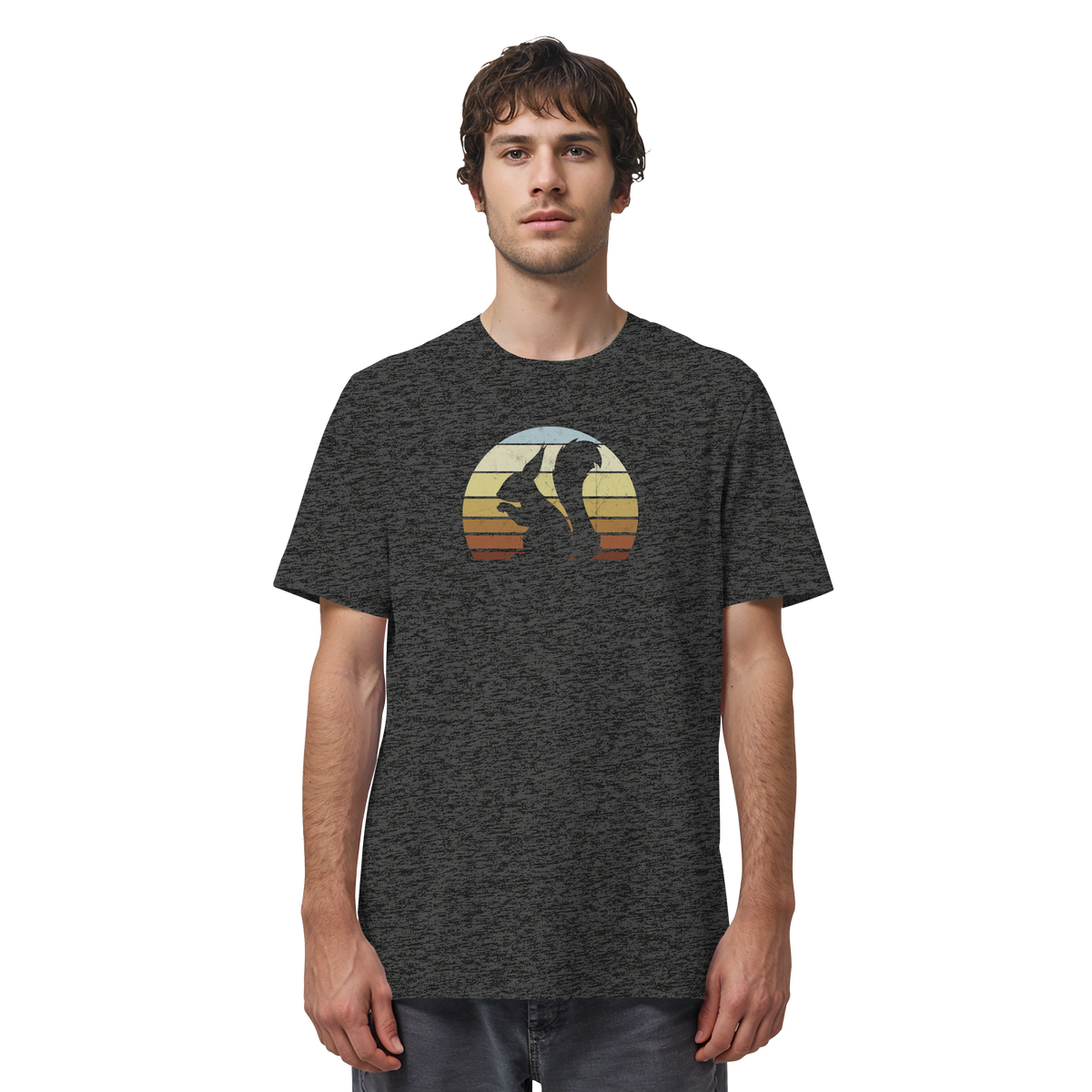 Retro Eichhörnchen Silhouette - Organic Shirt