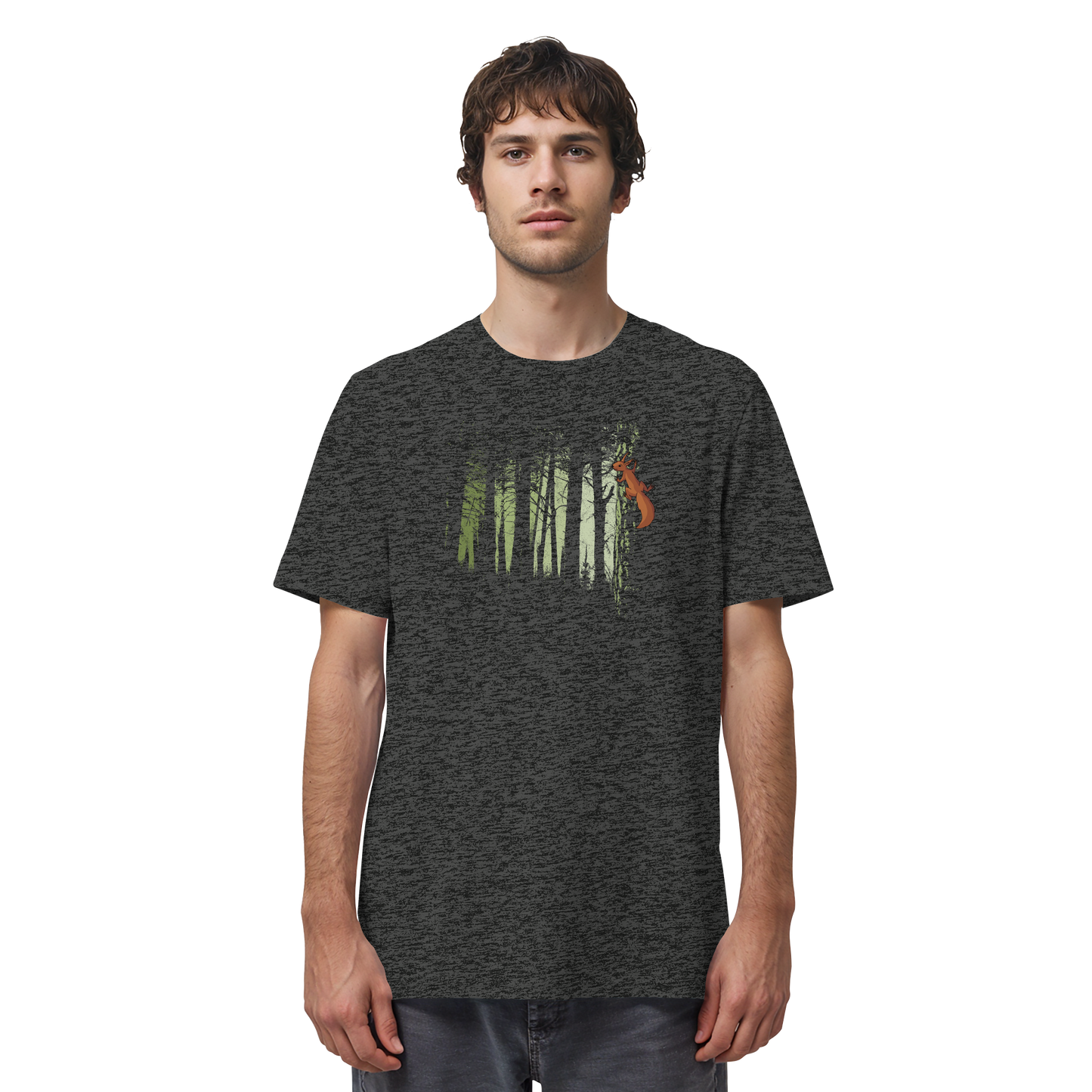 Eichhörnchen im Zwielicht-Wald - Organic Shirt