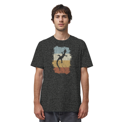 Retro Gecko Salamander Silhouette - Organic Shirt