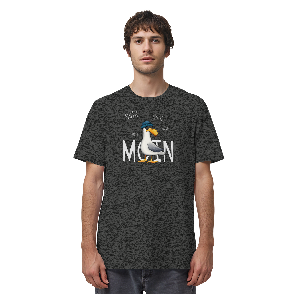 Moin Moin Lässige Hipster Möwe  - Organic Shirt