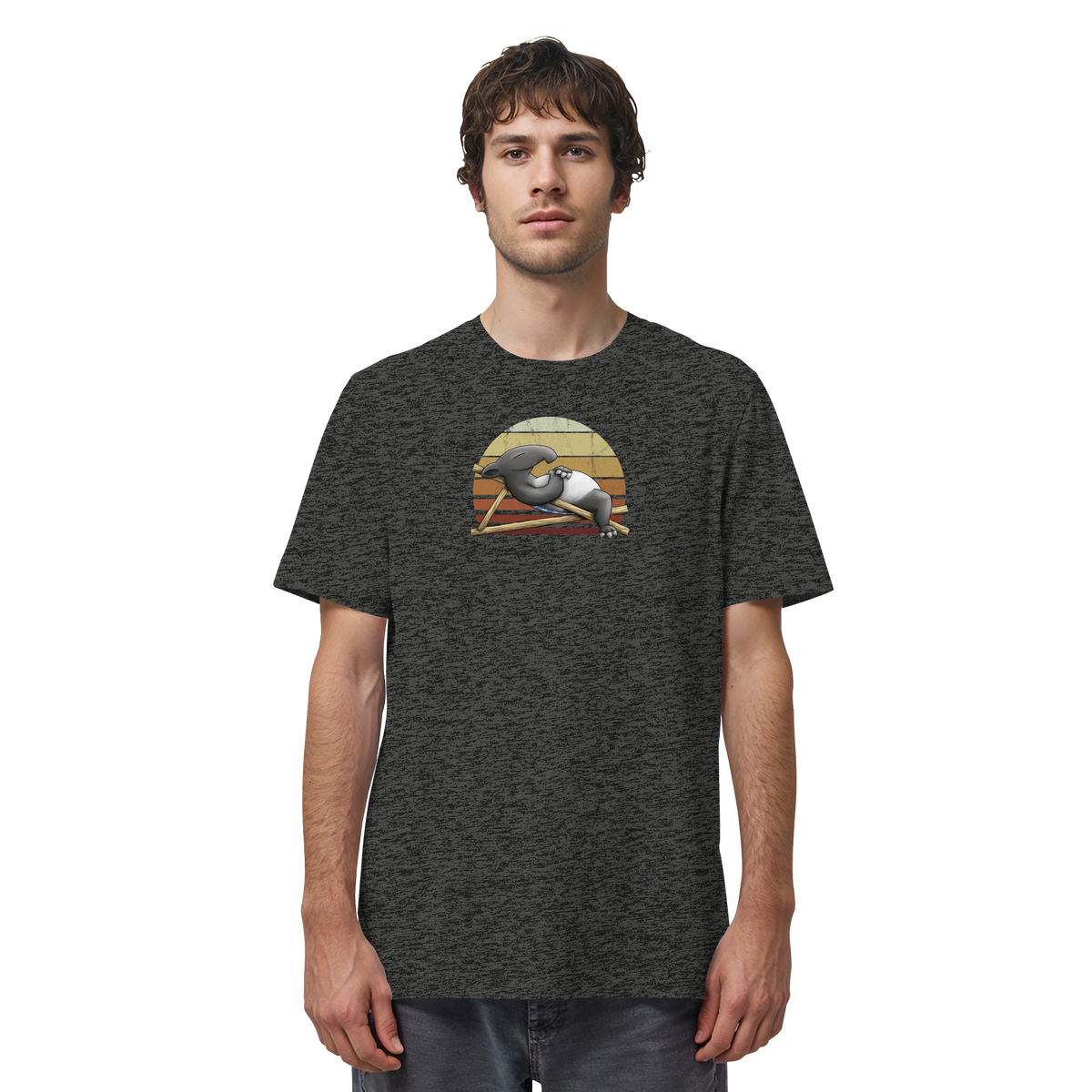 Lässiger Retro Sundown Tapir - Organic Shirt