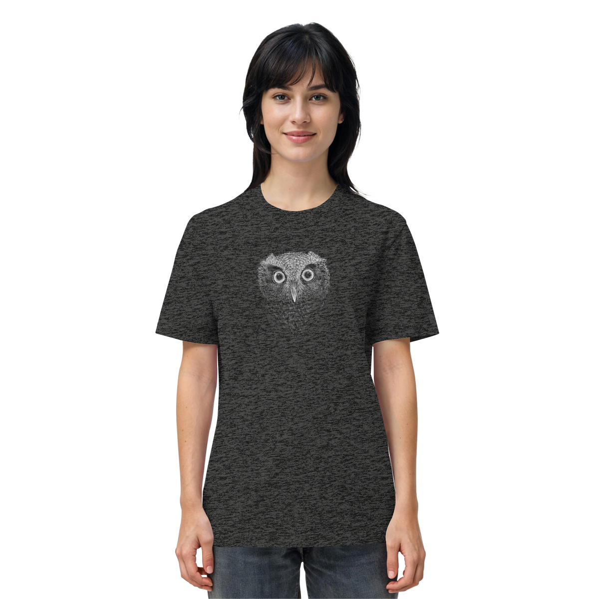 Eule Kritzelkunst Illustration - Organic Shirt