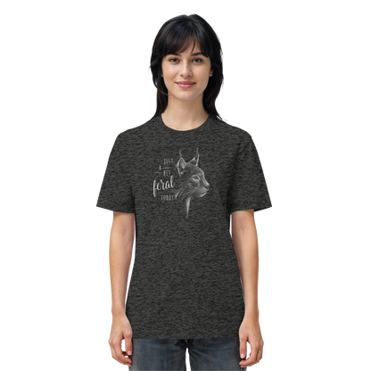 Just A Bit Feral Today! Wildkatze - Organic Shirt