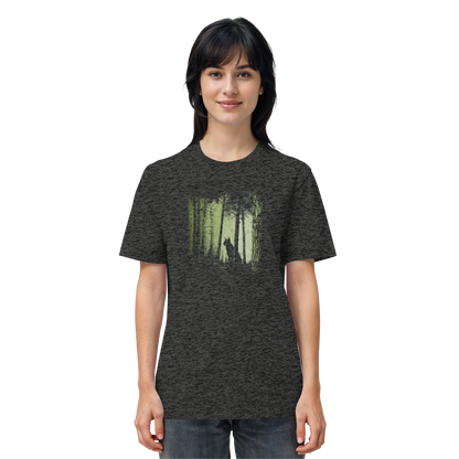 Luchs Wildkatze im Zwielicht Wald - Organic Shirt
