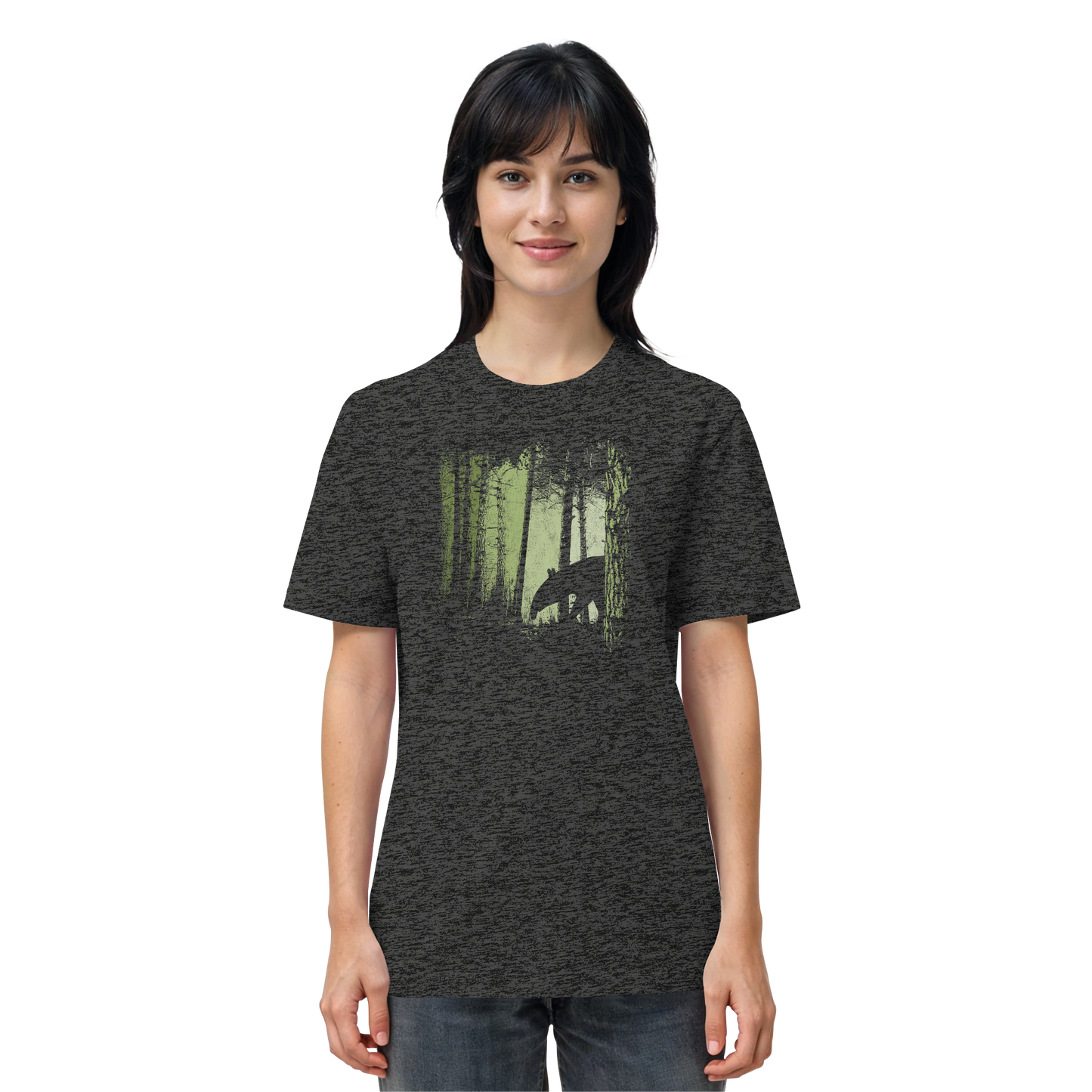 Lässiger Tapir im Zwielicht Wald - Organic Shirt
