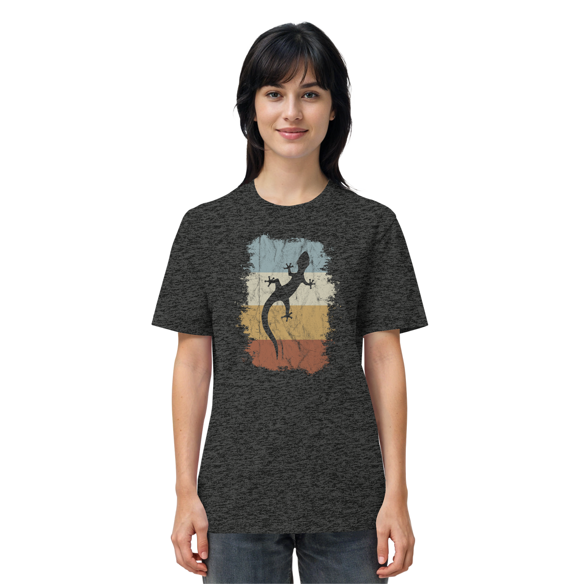 Retro Gecko Salamander Silhouette - Organic Shirt
