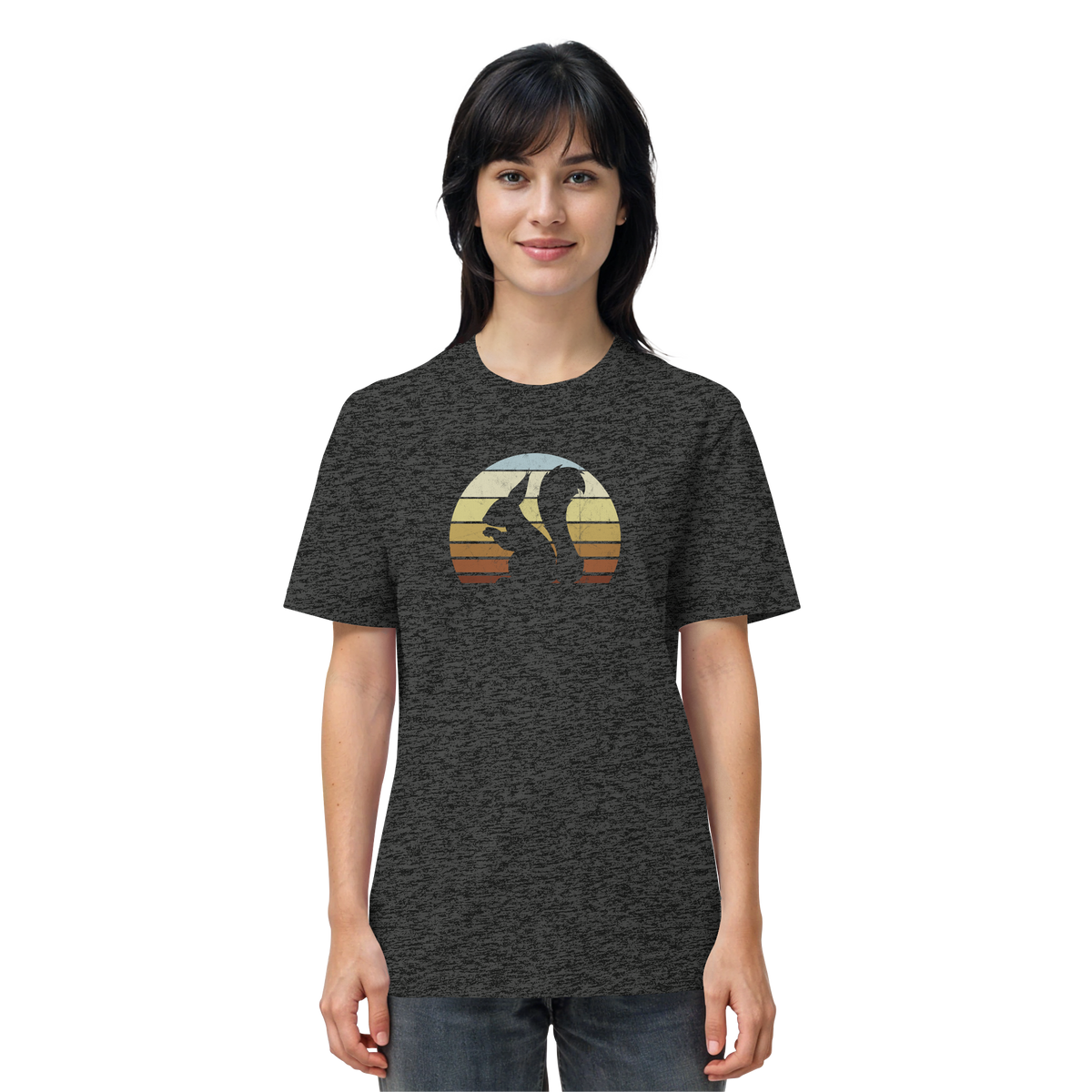 Retro Eichhörnchen Silhouette - Organic Shirt