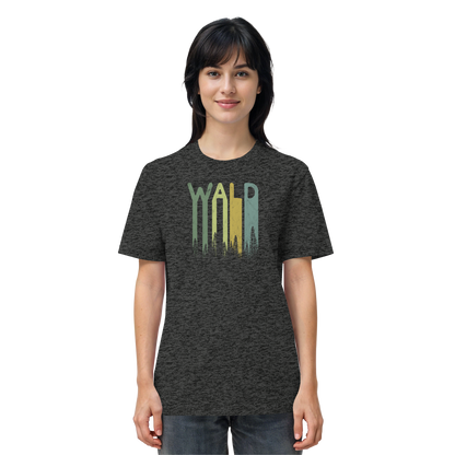 Wald Retro Forst Schriftzug - Organic Shirt