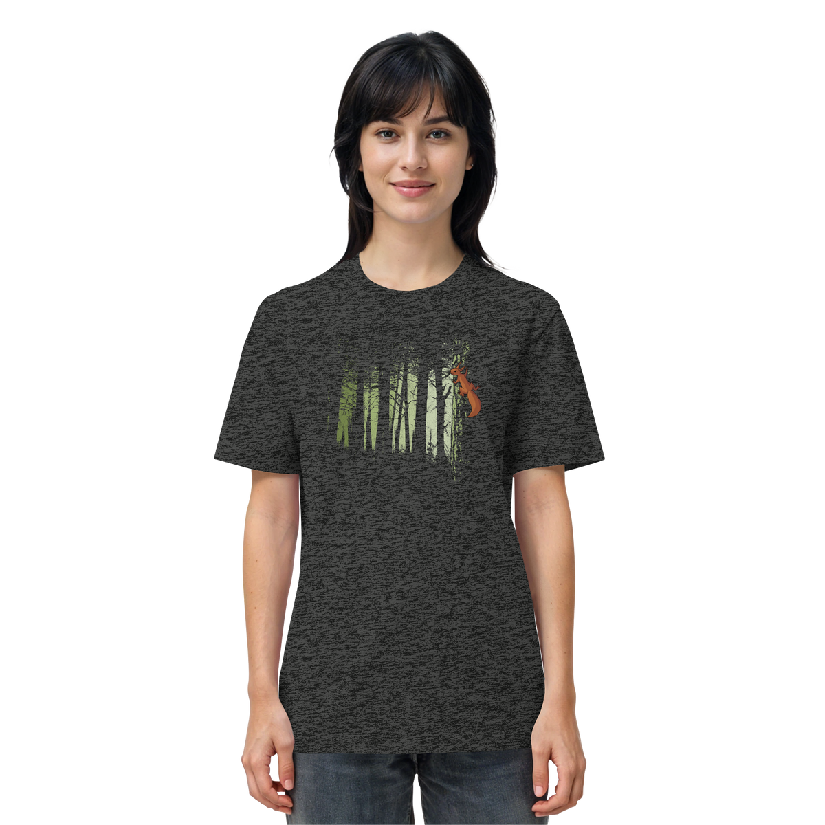 Eichhörnchen im Zwielicht-Wald - Organic Shirt