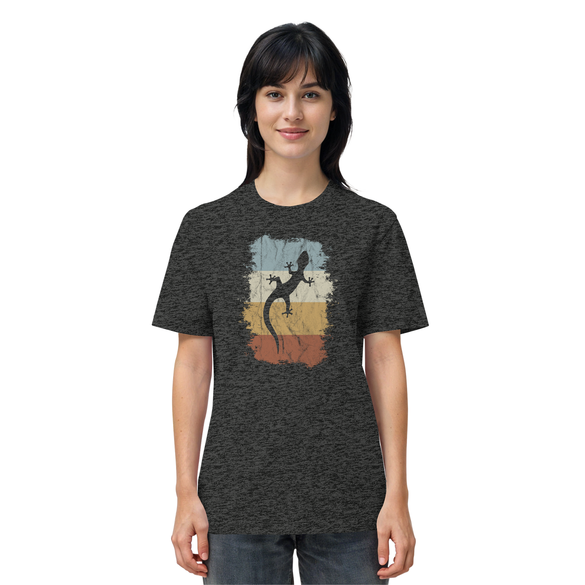 Retro Gecko Salamander Silhouette - Organic Shirt